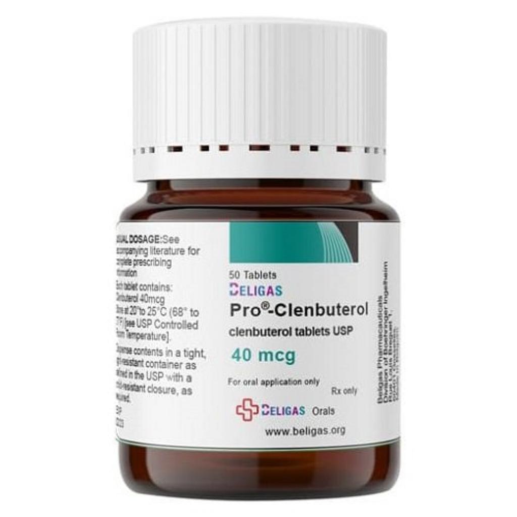 Clenbuterol 40 Mcg 50 Tablets Beligas Pharma USA Clenbuterol 40 Mcg 50 Tablets Beligas Pharma USA