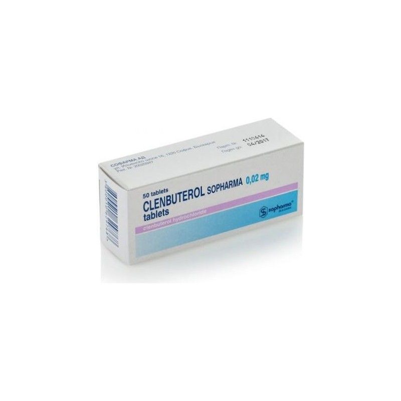 Clenbuterol 20 Mcg 50 Tablets SoPharma Clenbuterol 20 Mcg 50 Tablets SoPharma